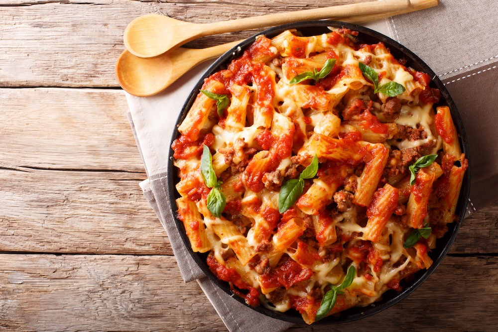 next steps pasta bake